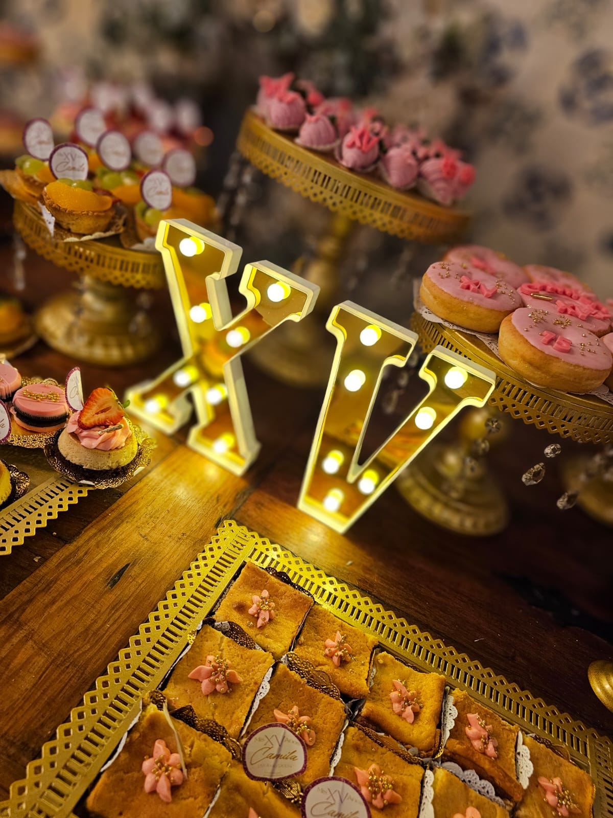 Mesa de dulces XV